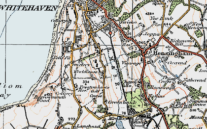 Old map of Woodhouse in 1925