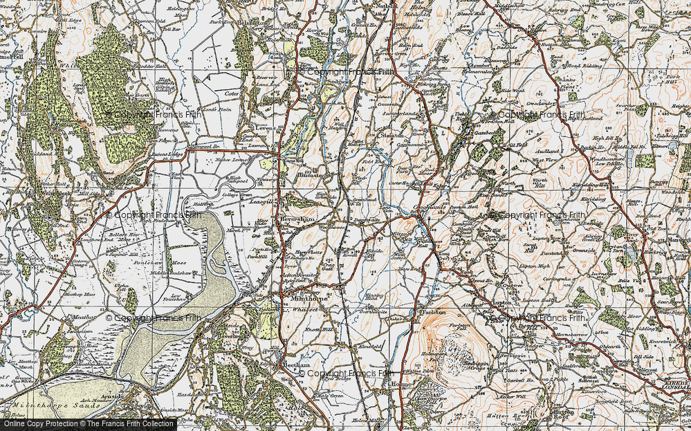 Old Map of Woodhouse, 1925 in 1925