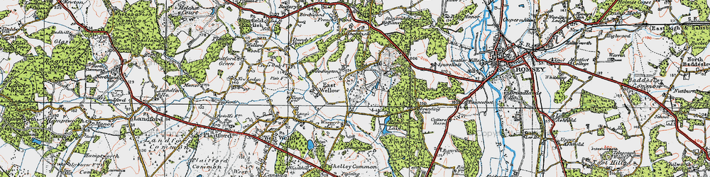 Old map of Woodington in 1919