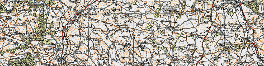 Old map of Wickeridge in 1919
