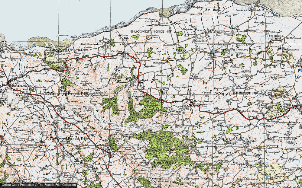 Old Map of Woodlands, 1919 in 1919