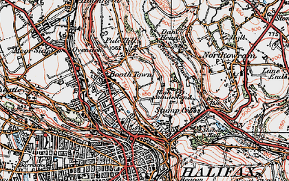 Old map of Woodlands in 1925