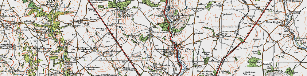 Old map of Rapsgate Park in 1919