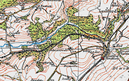 Old map of Burnville in 1919