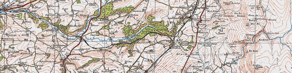 Old map of Burnville in 1919