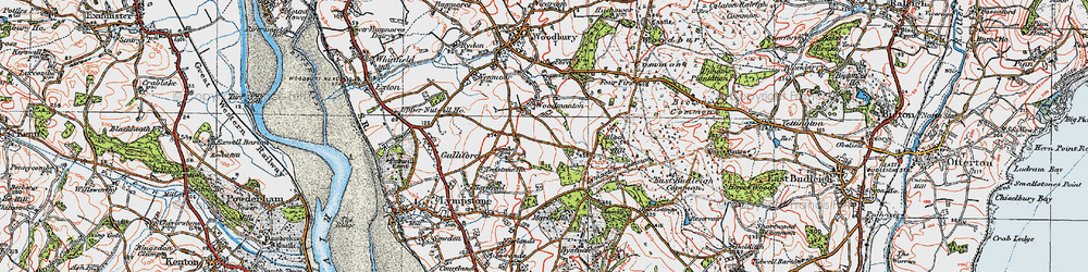Old map of Woodmanton in 1919