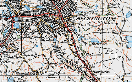 Old map of Woodnook in 1924