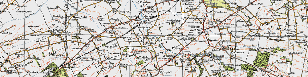 Old map of Woodrow in 1925