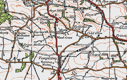Old map of Woods Cross in 1922