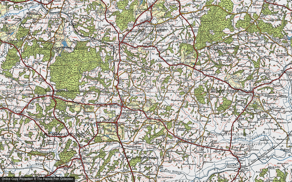 Old Map of Woodsden, 1921 in 1921