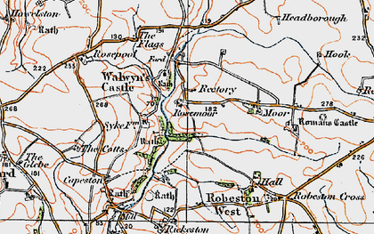 Old map of Rickeston in 1922