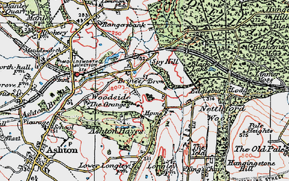 Old map of Brine's Brow in 1923