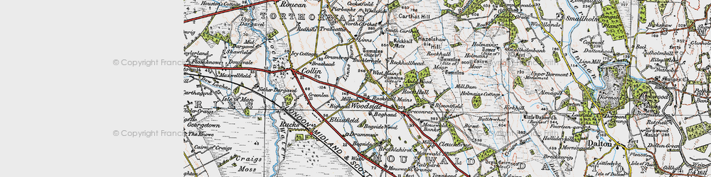 Old map of Linns in 1925