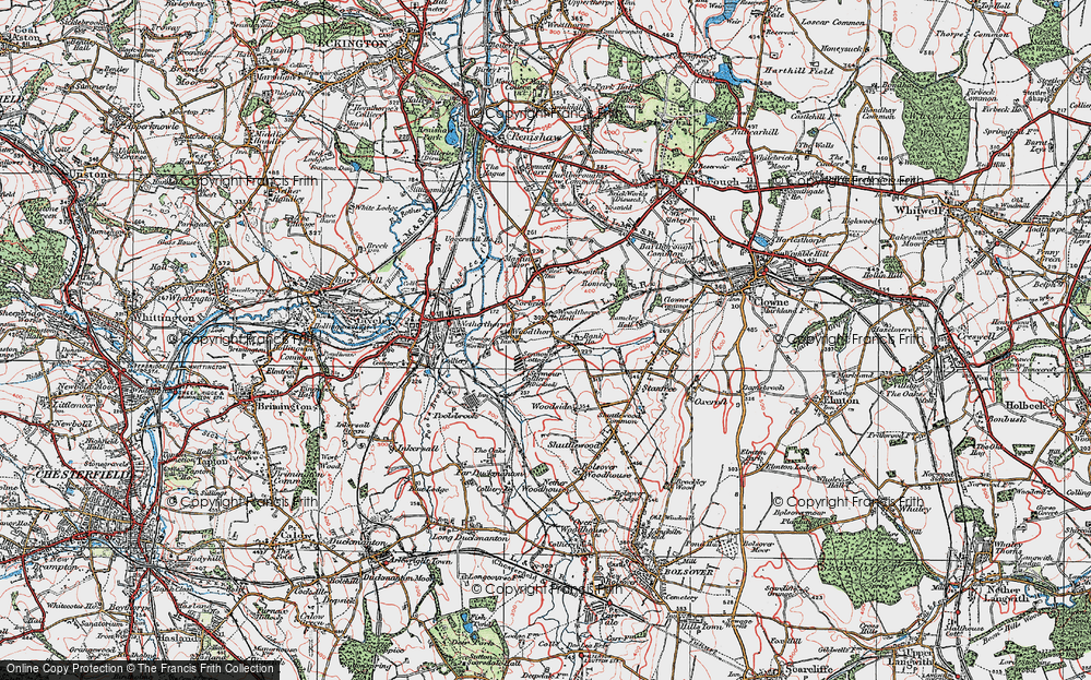 Old Map of Woodthorpe, 1923 in 1923