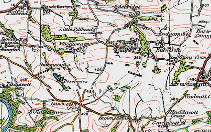 Old map of Ashridge in 1919