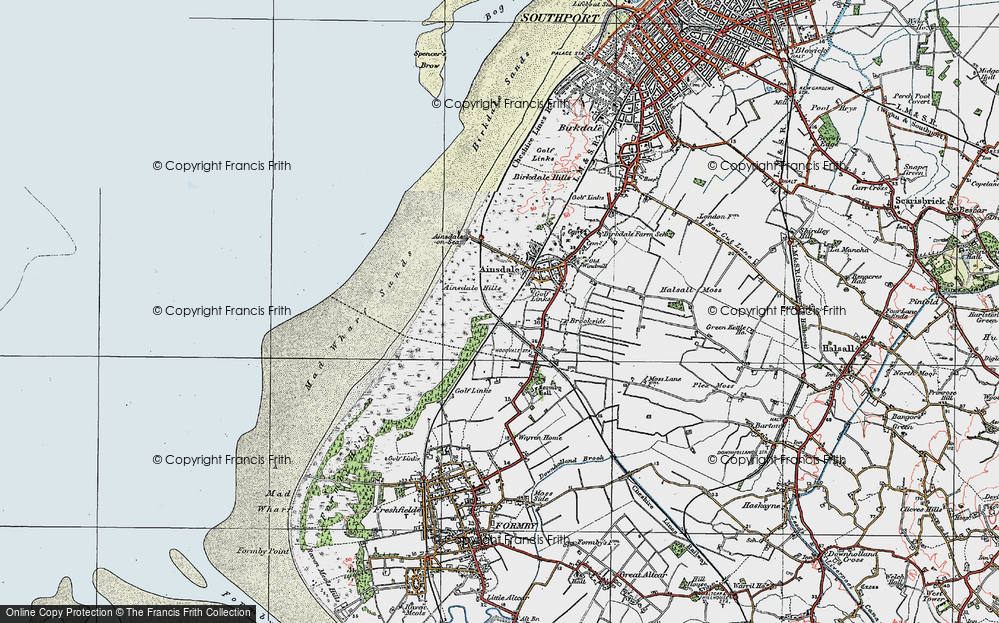 Old Map of Woodvale, 1923 in 1923