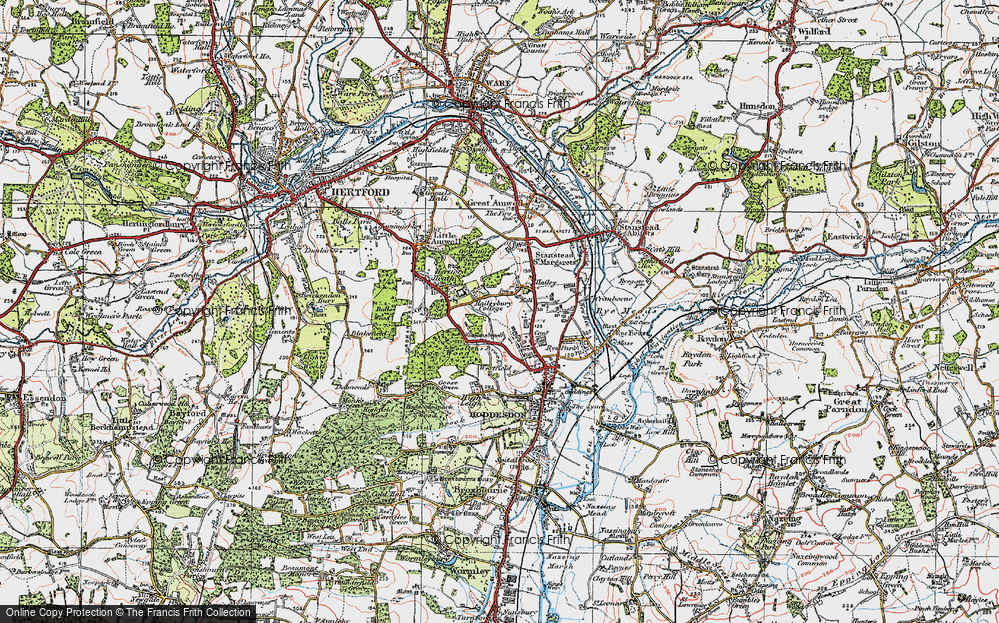 Old Map of Woollensbrook, 1919 in 1919