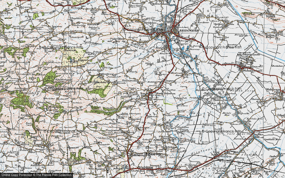 Old Map of Woolmersdon, 1919 in 1919