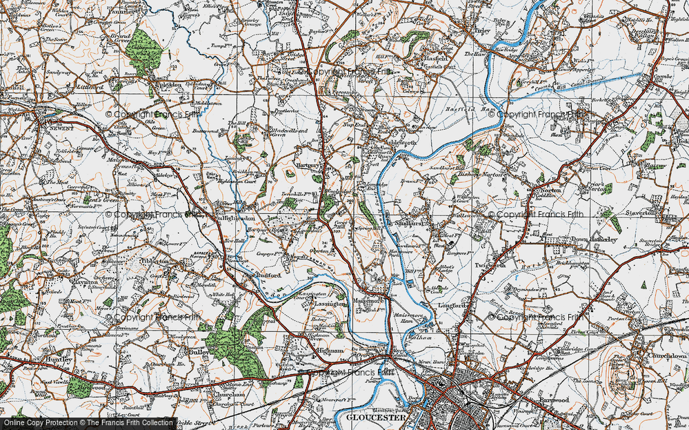 Old Map of Woolridge, 1919 in 1919