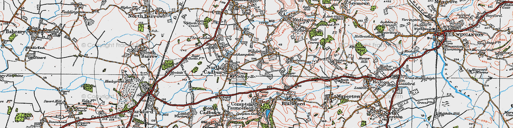 Old map of Woolston in 1919
