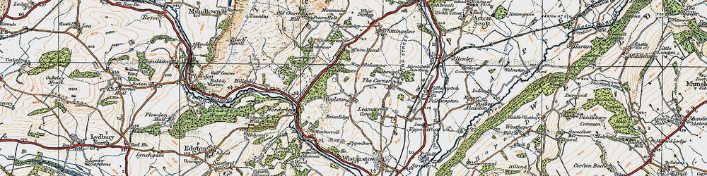 Old map of Brokenstones in 1920