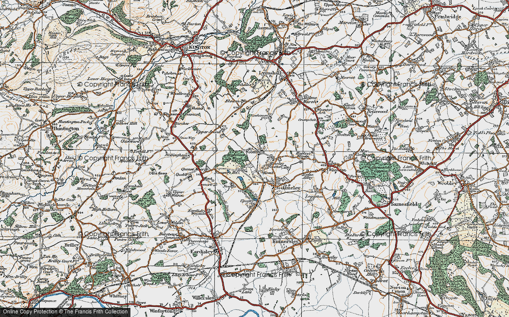 Old Map of Wootton, 1920 in 1920