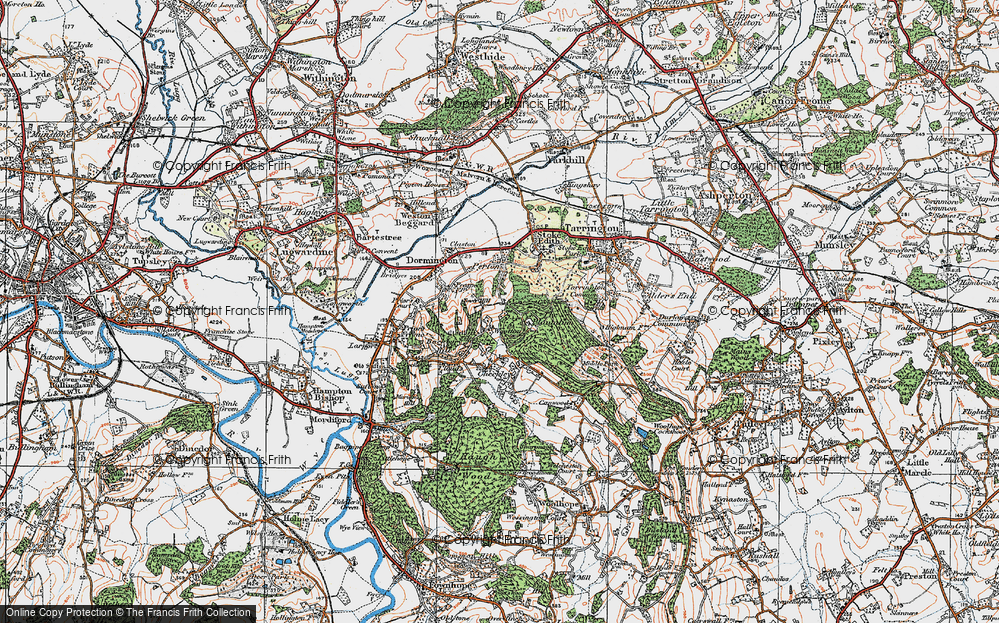 Old Map of Wootton, 1920 in 1920