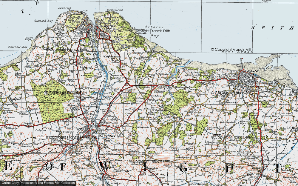 Old Map of Wootton Common, 1919 in 1919