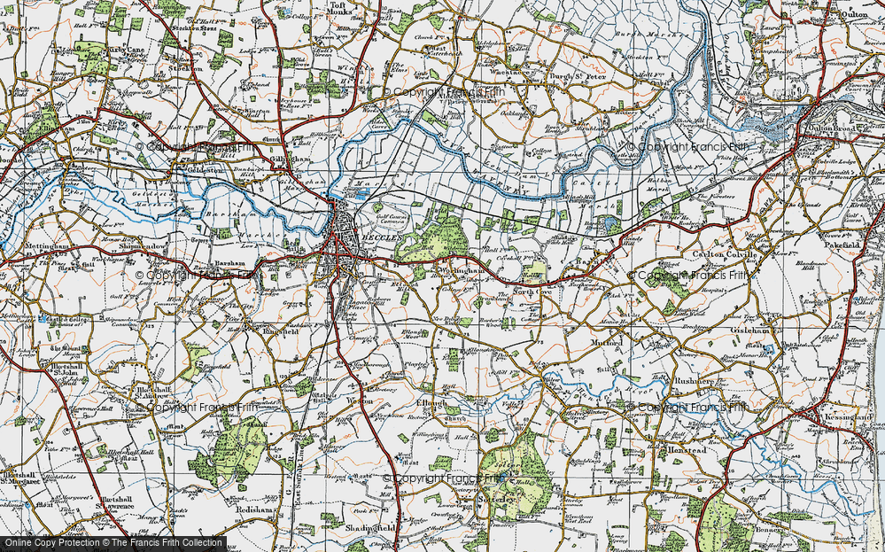 Old Map of Historic Map covering Wild Carr in 1921
