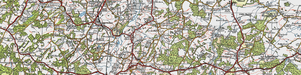 Old map of Worms Hill in 1921