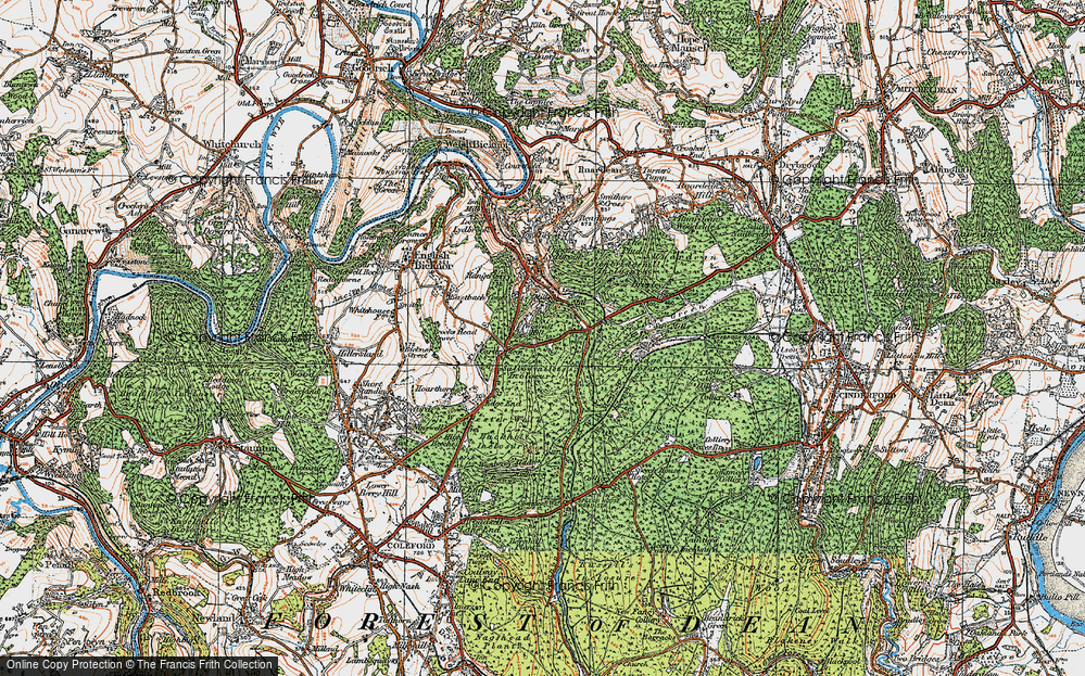 Old Map of Worrall Hill, 1919 in 1919