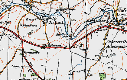 Old map of Worsham in 1919