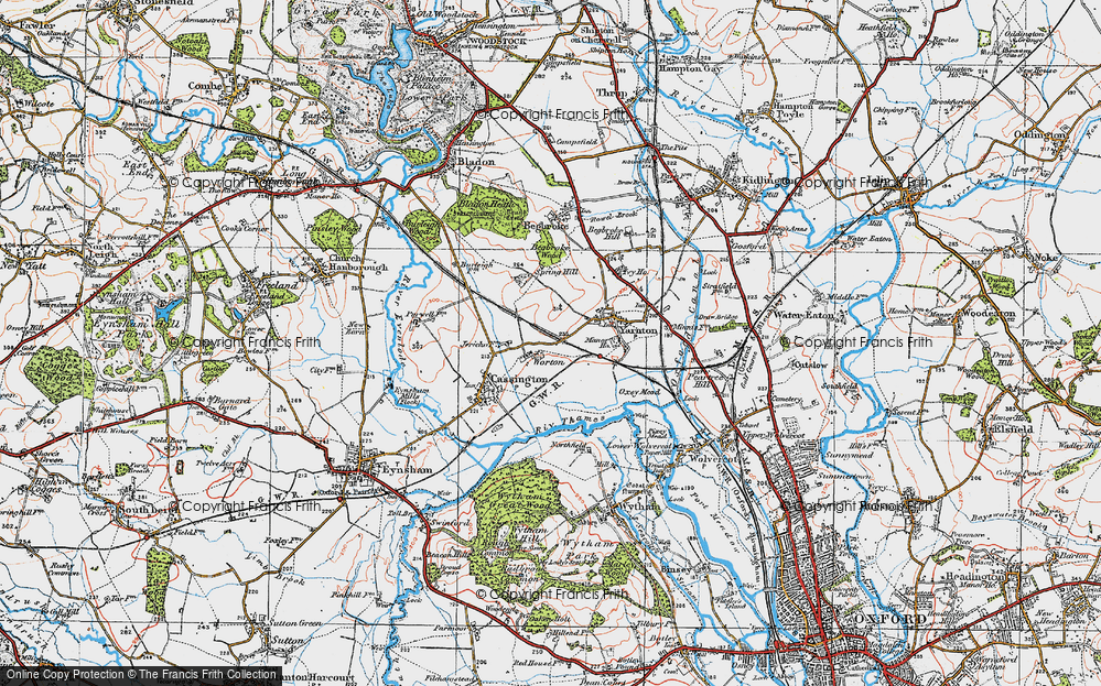 Old Map of Worton, 1919 in 1919