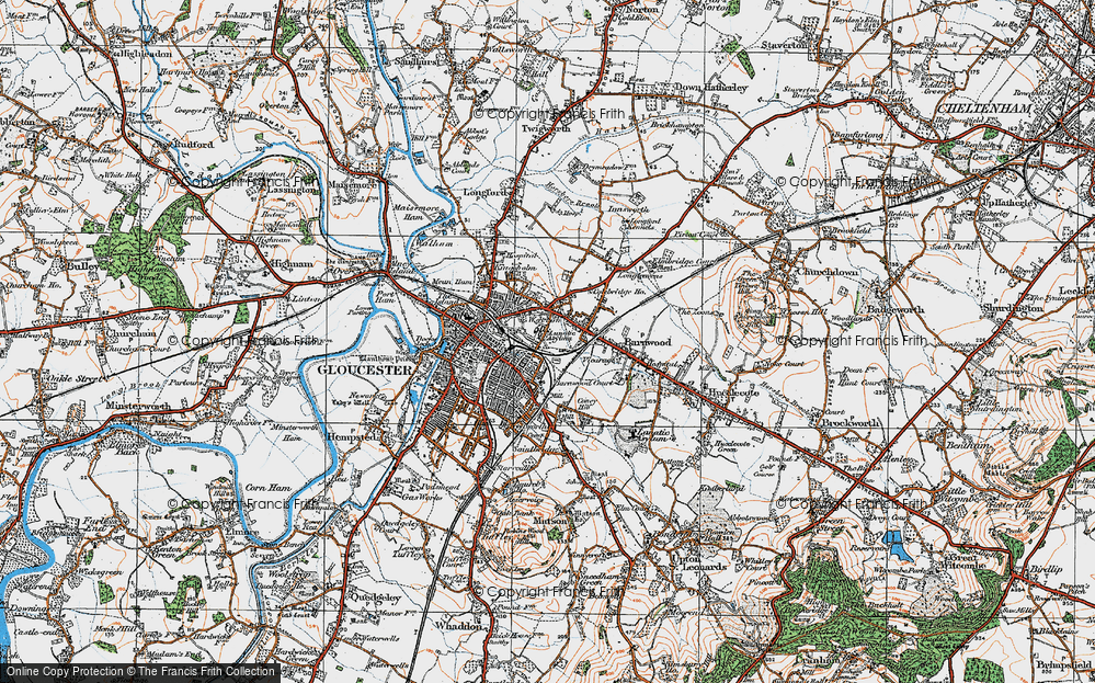 Old Map of Wotton, 1919 in 1919