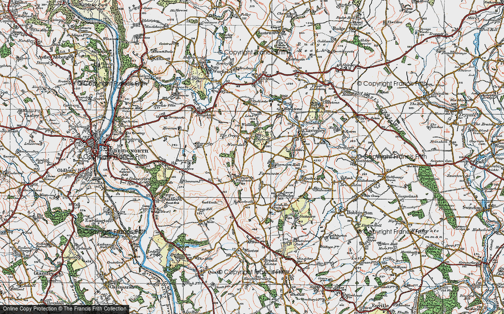 Old Map of Woundale, 1921 in 1921
