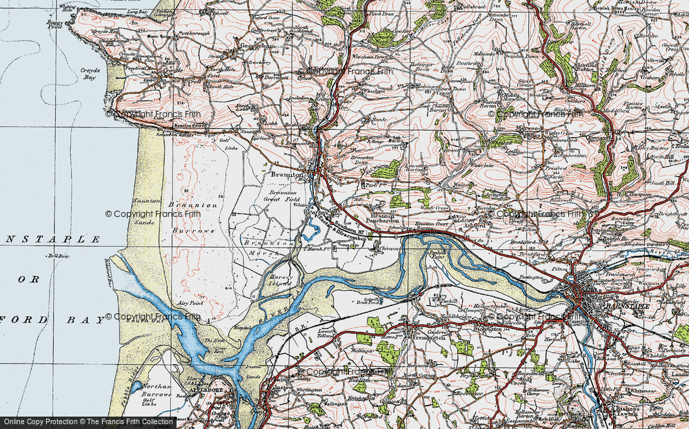 Old Map of Wrafton, 1919 in 1919