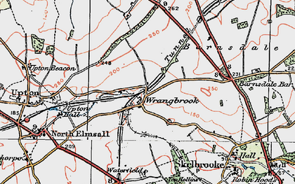 Old map of Wrangbrook in 1923
