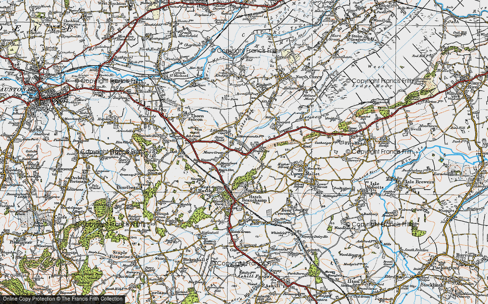 Old Map of Wrantage, 1919 in 1919