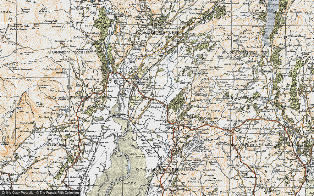 Old Map of Historic Map covering Border Riggs in 1925