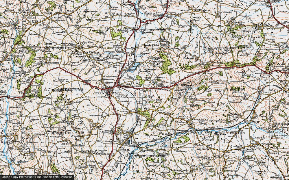 Old Map of Wreath, 1919 in 1919