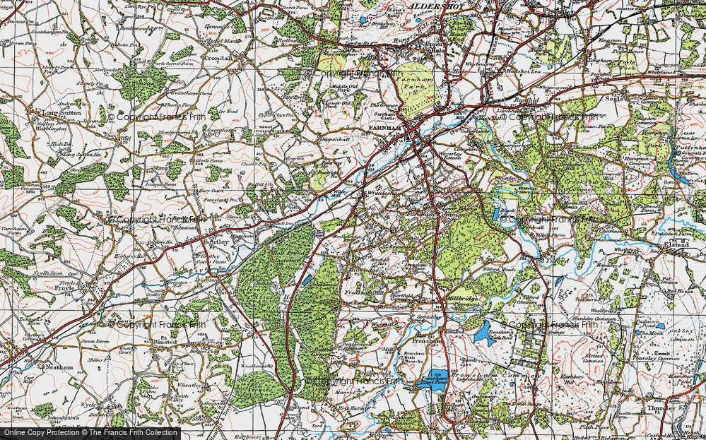 Old Map of Wrecclesham, 1919 in 1919