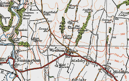 Old map of Wrelton in 1925
