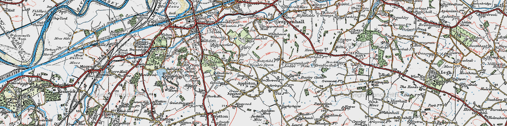 Old map of Wrights Green in 1923