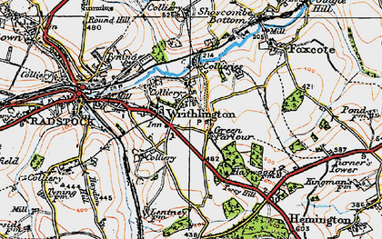 Old map of Writhlington in 1919