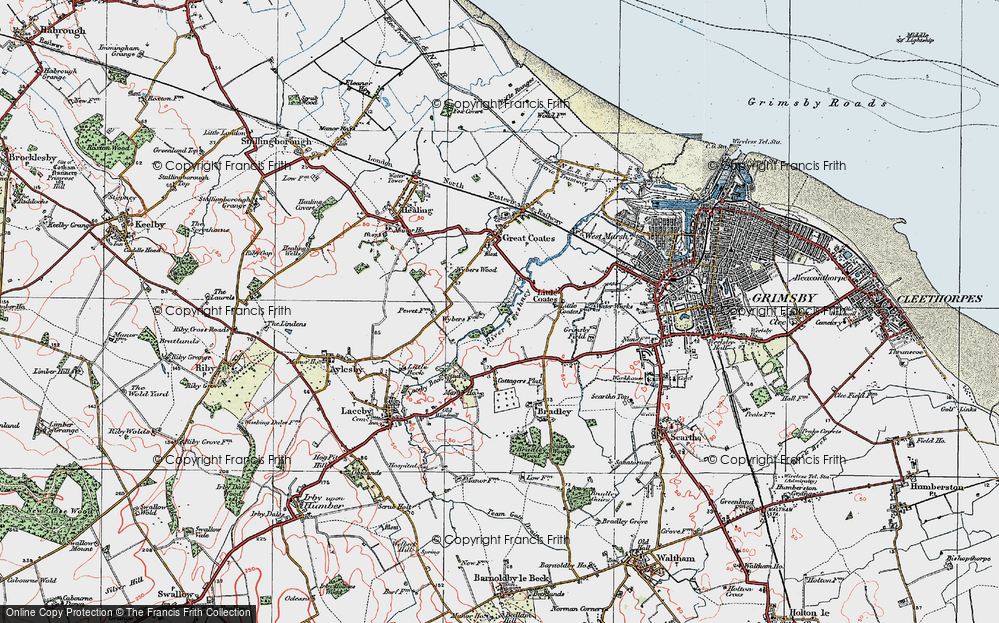 Old Map of Wybers Wood, 1923 in 1923