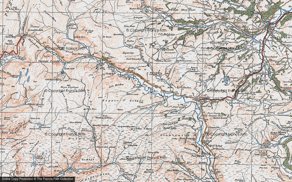 Old Map of Wye Valley, 1922 in 1922