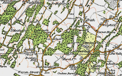 Old map of Wyebanks in 1921