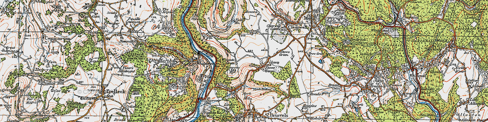 Old map of Wyegate Hill in 1919