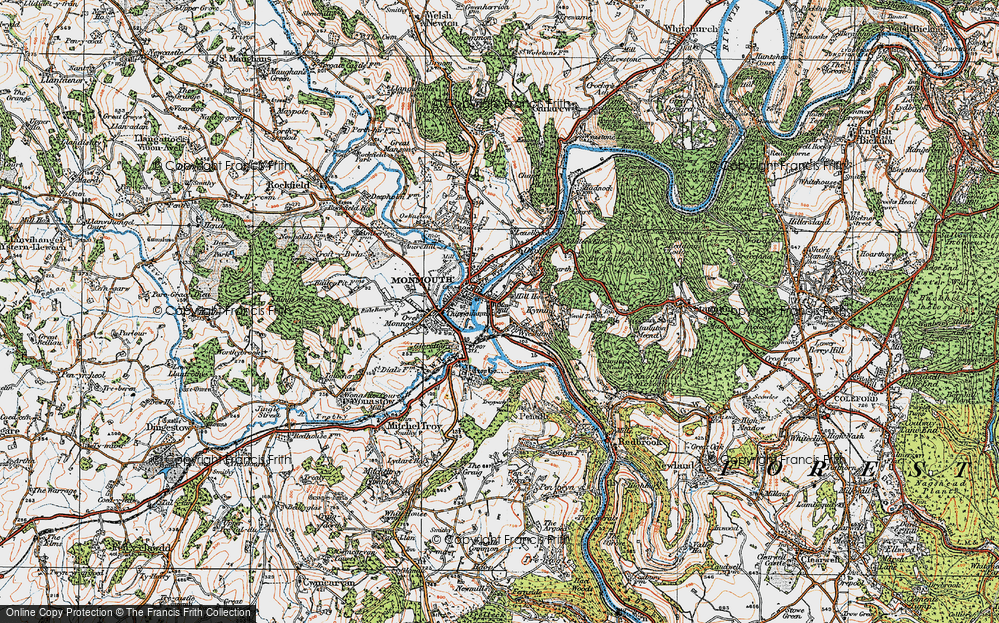 Old Map of Wyesham, 1919 in 1919