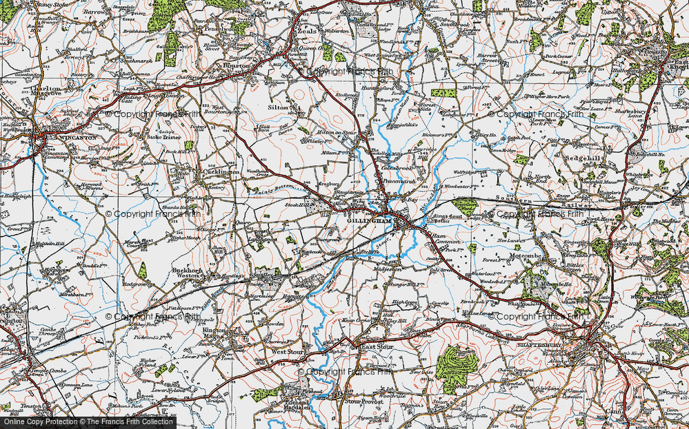 Old Map of Wyke, 1919 in 1919